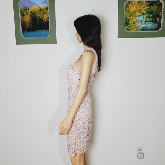 My Michelle lace sequins mini dress - Picture 3 of 15